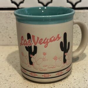 Las Vegas Vintage Pink Saguaro Cactus Coffee Mug